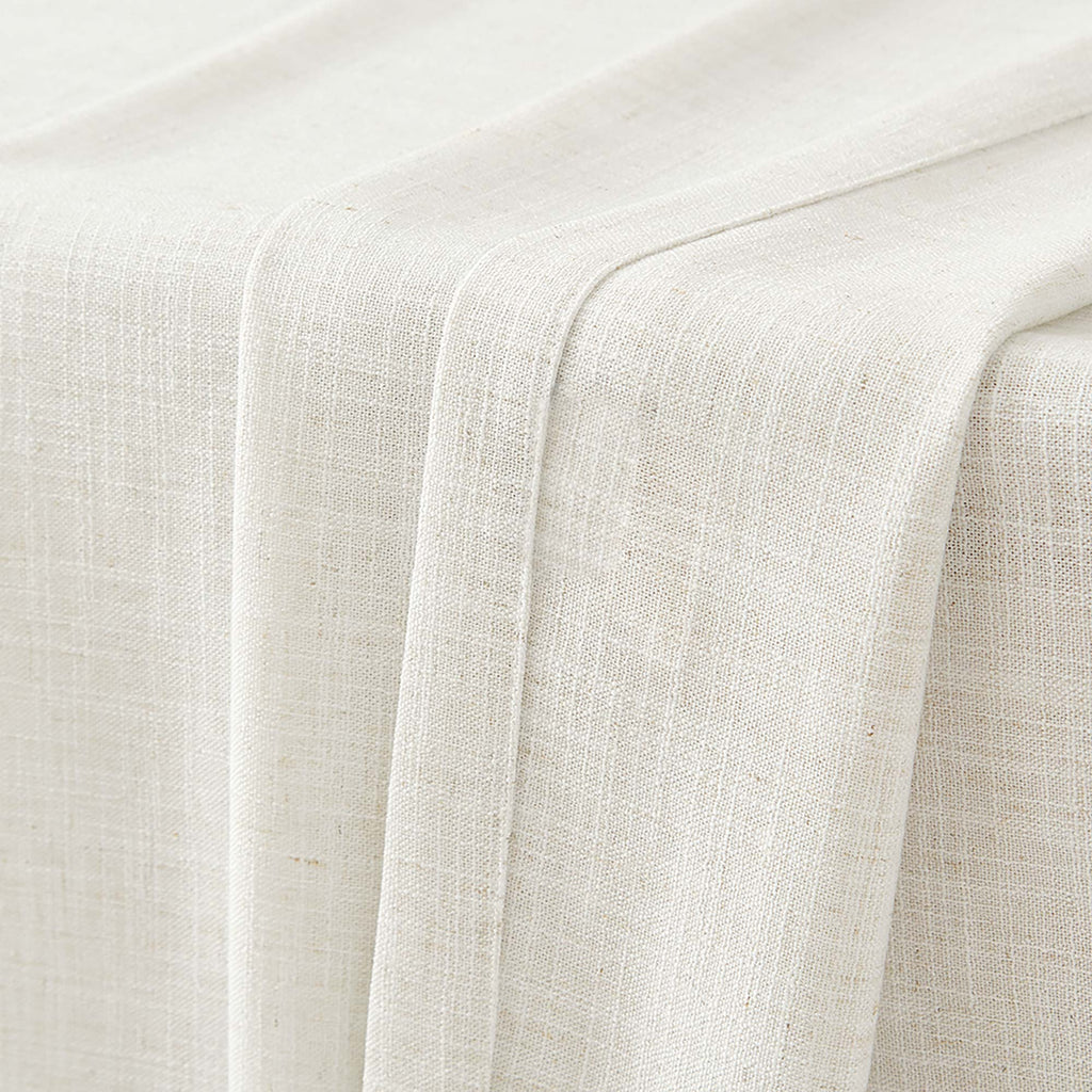 Elvonaeoly Linen Blend Curtains