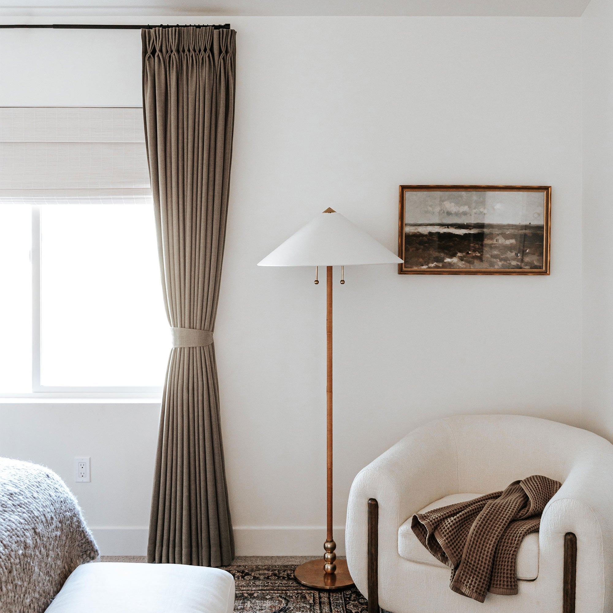 Elvonaeoly Linen Blend Curtains