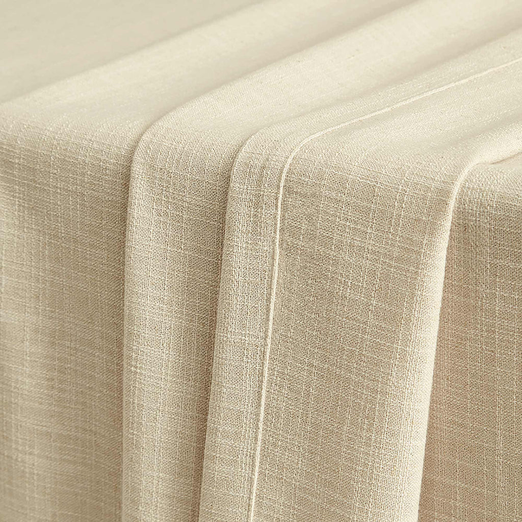 Elvonaeoly Linen Blend Curtains