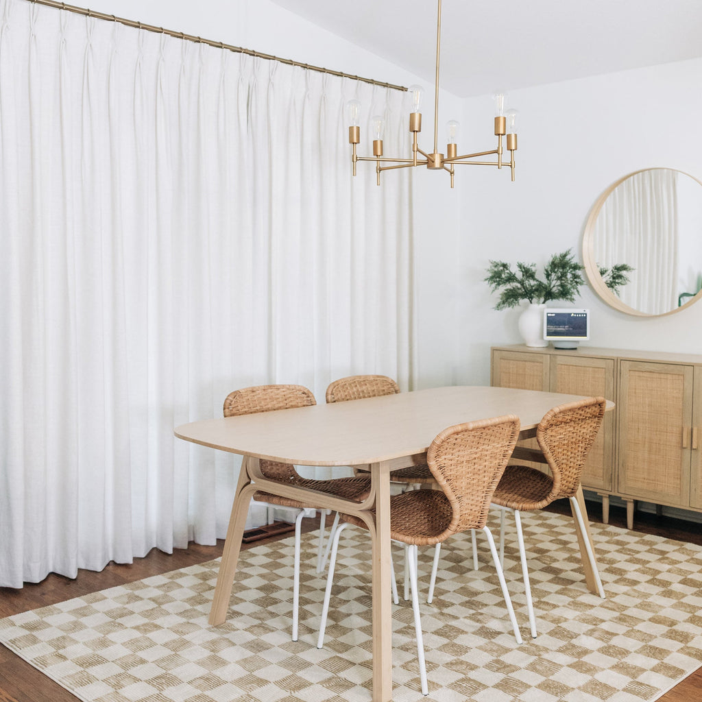 Elvonaeoly Linen Blend Curtains