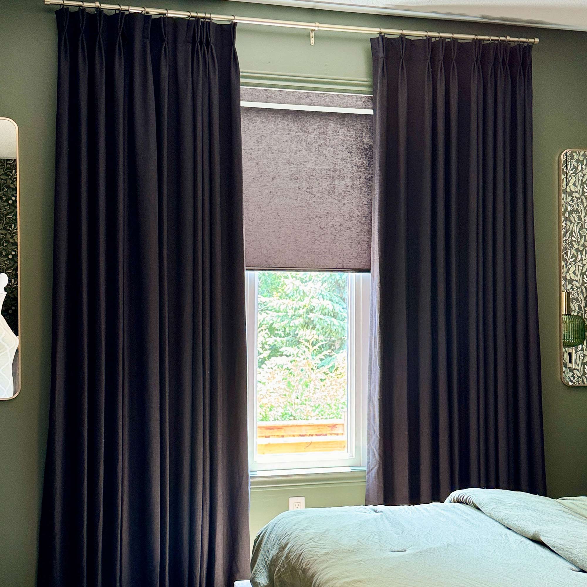 Elvonaeoly Linen Blend Curtains