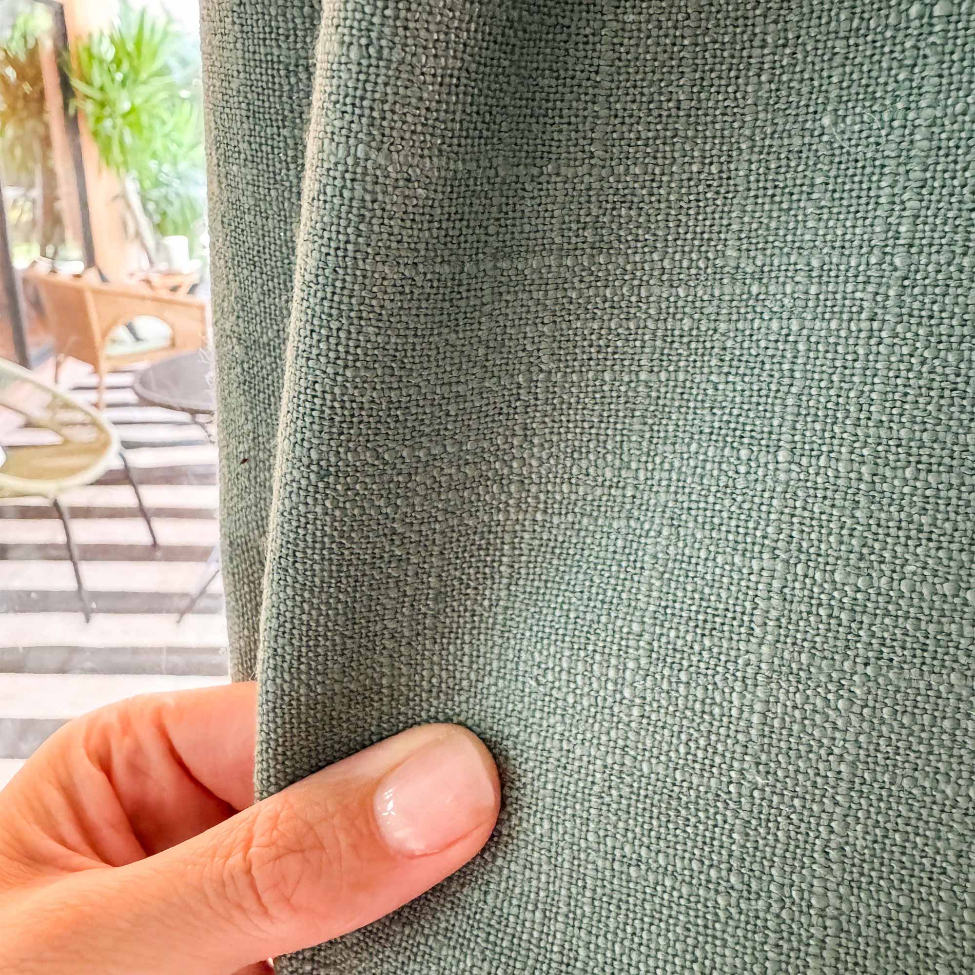 Elvonaeoly Linen Blend Curtains