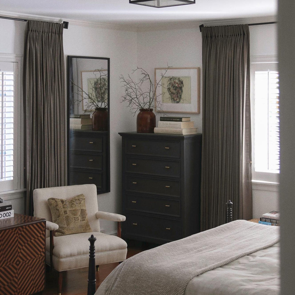 Elvonaeoly Linen Blend Curtains