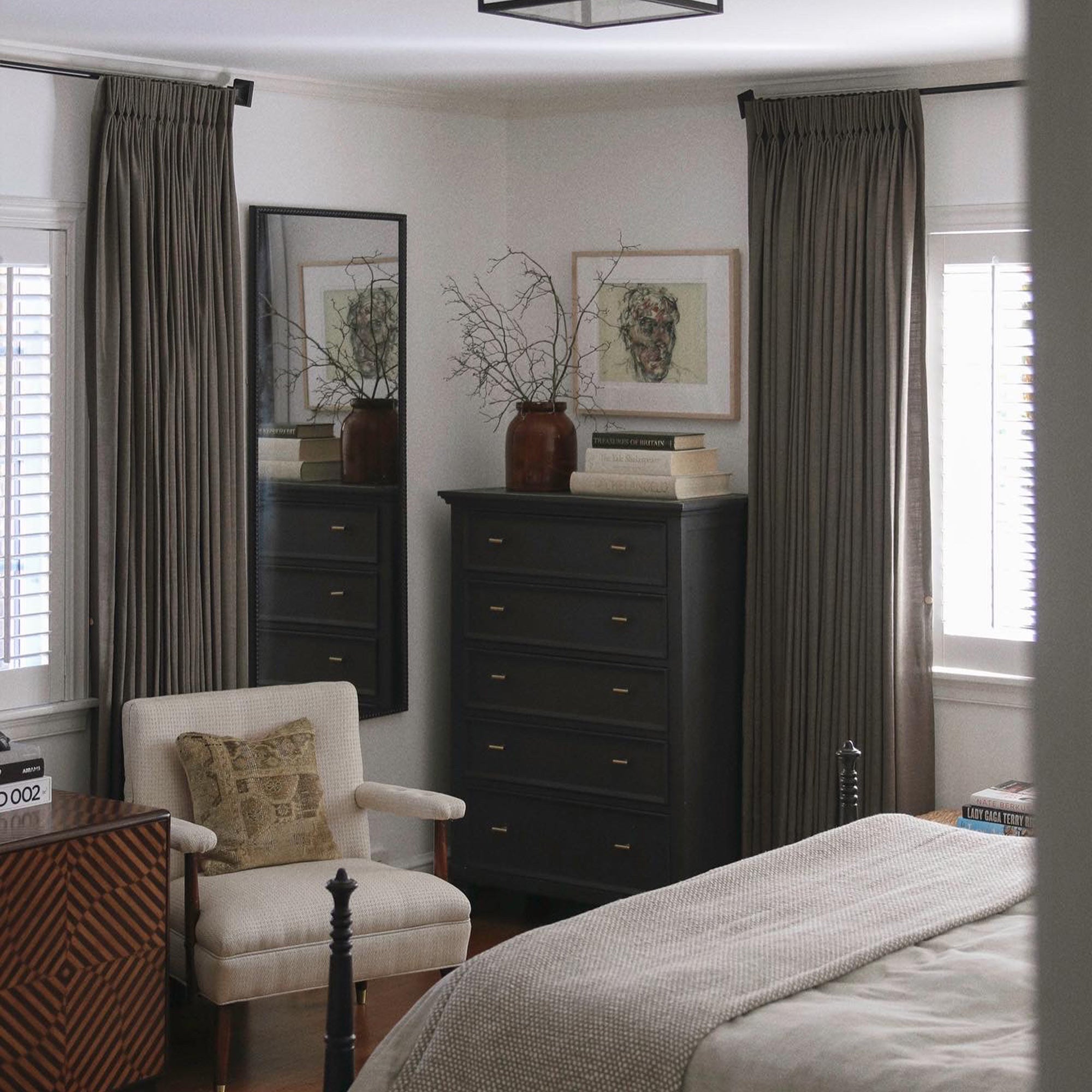 Elvonaeoly Linen Blend Curtains