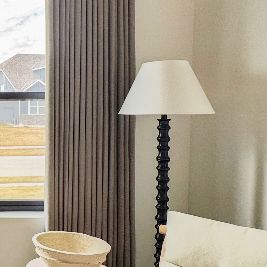 Elvonaeoly Linen Blend Curtains