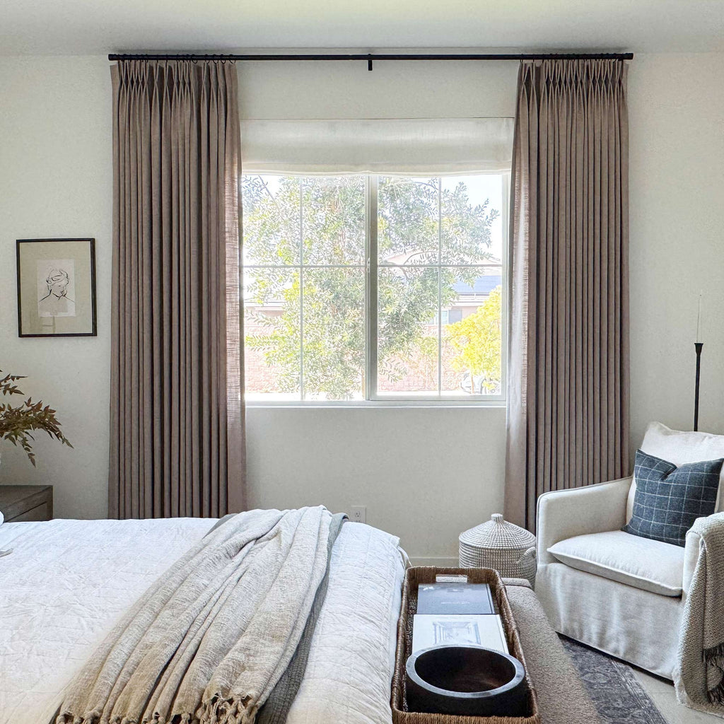 Elvonaeoly Linen Blend Curtains