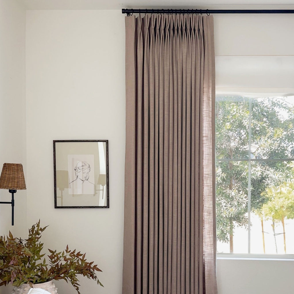 Elvonaeoly Linen Blend Curtains