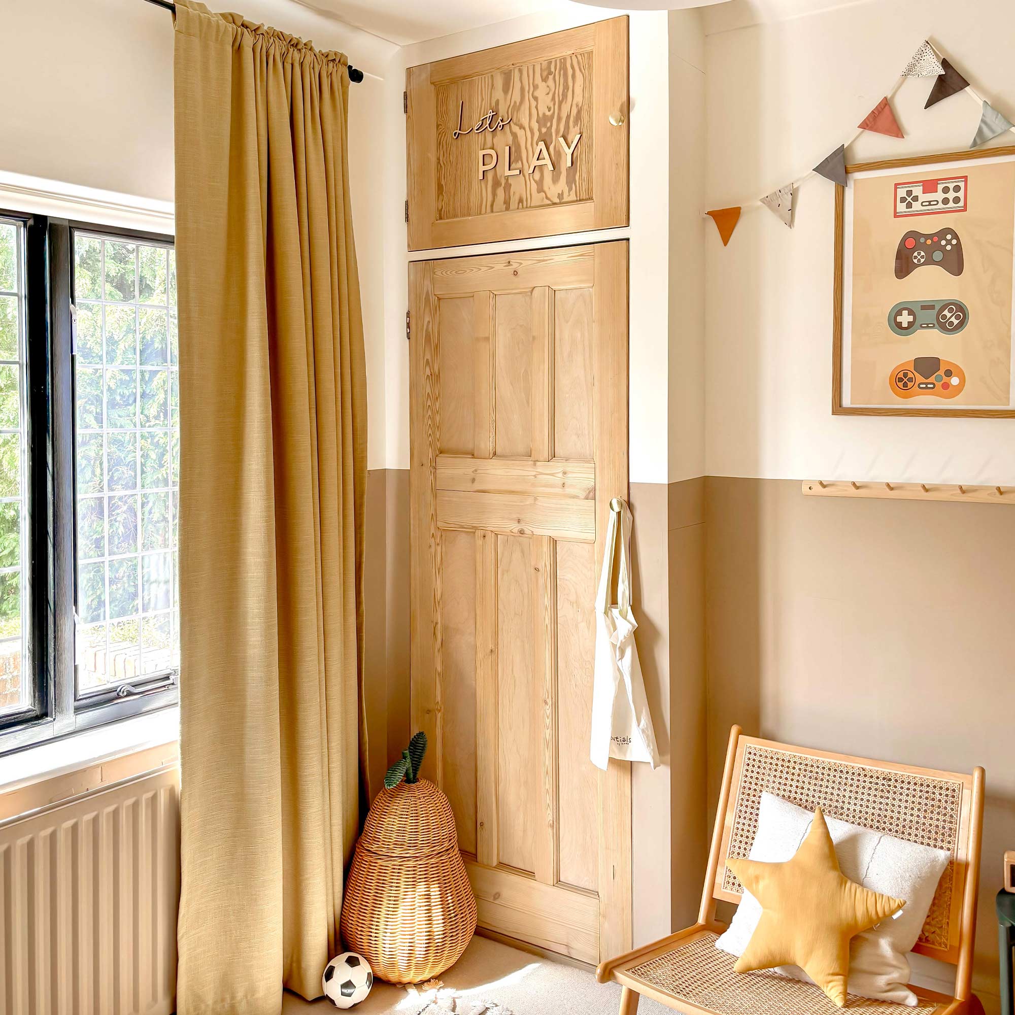 Elvonaeoly Linen Blend Curtains