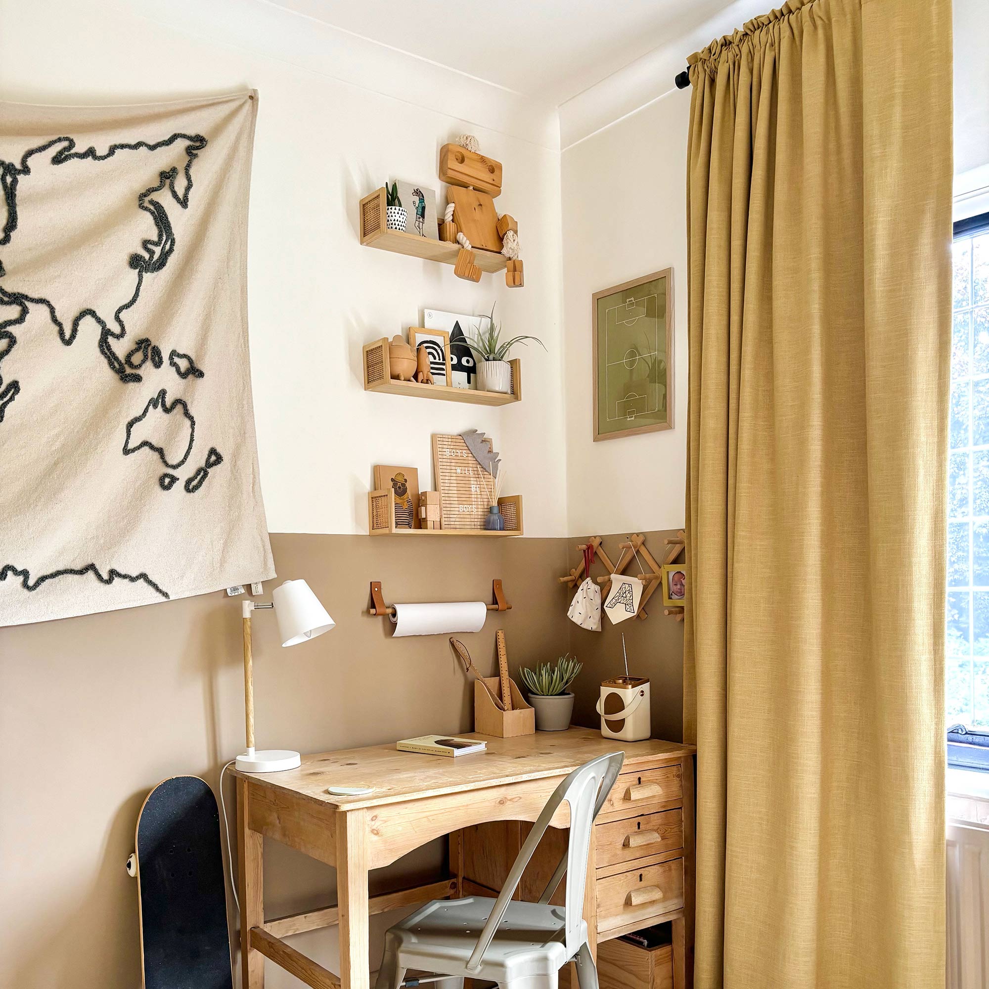 Elvonaeoly Linen Blend Curtains