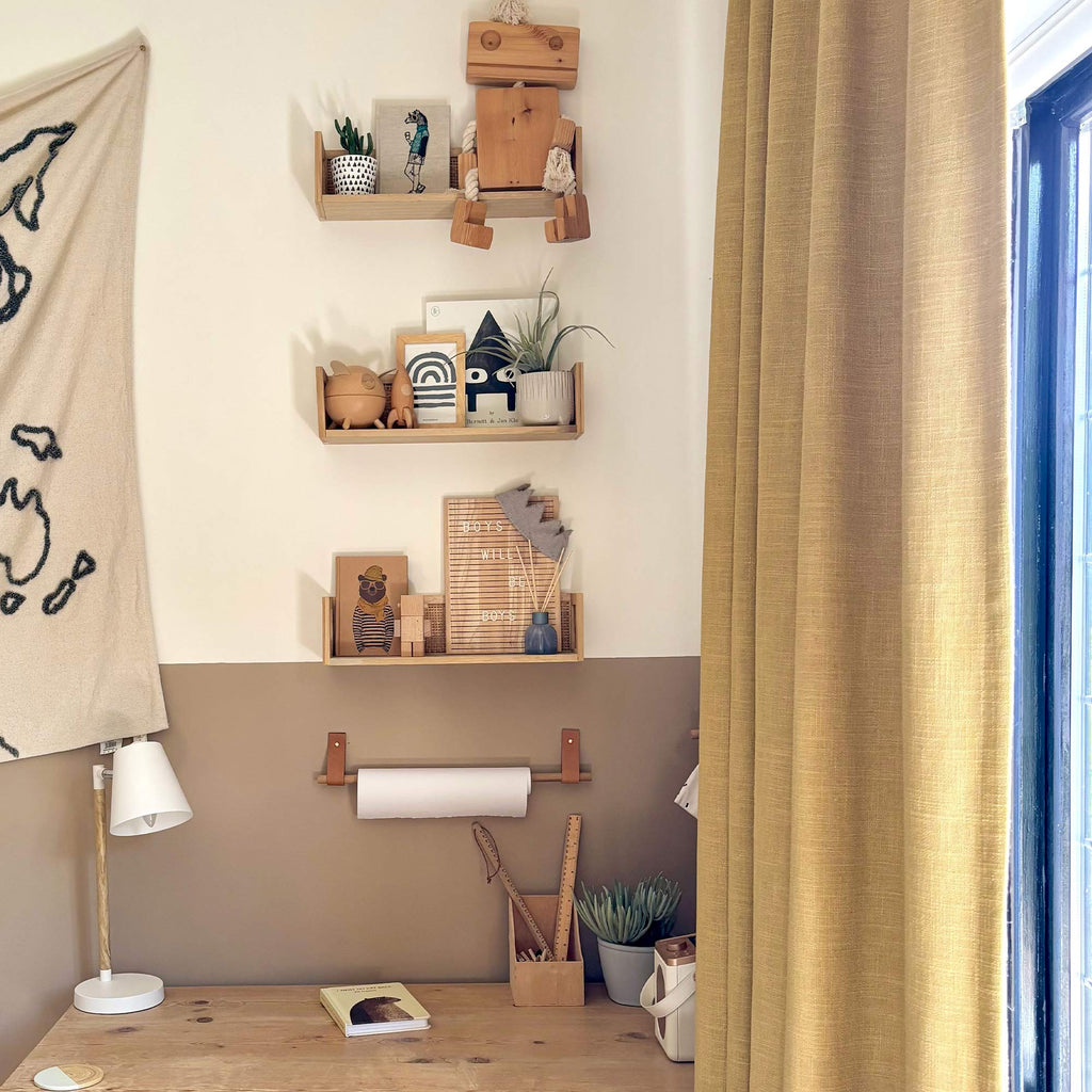 Elvonaeoly Linen Blend Curtains
