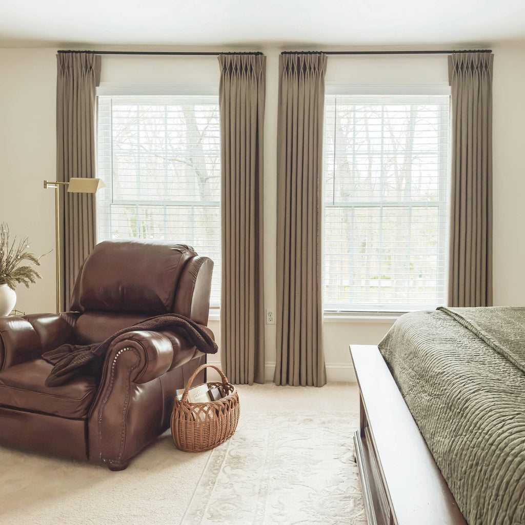 Elvonaeoly Linen Blend Curtains