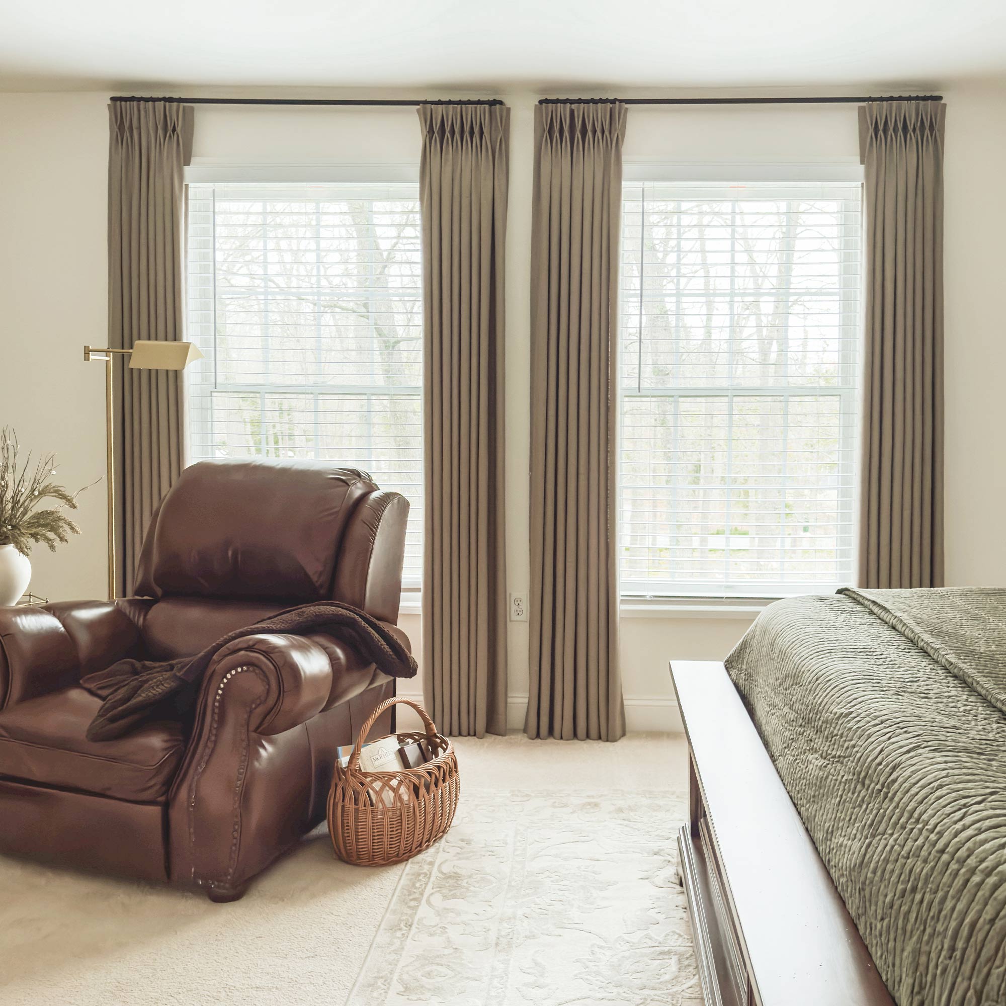 Elvonaeoly Linen Blend Curtains