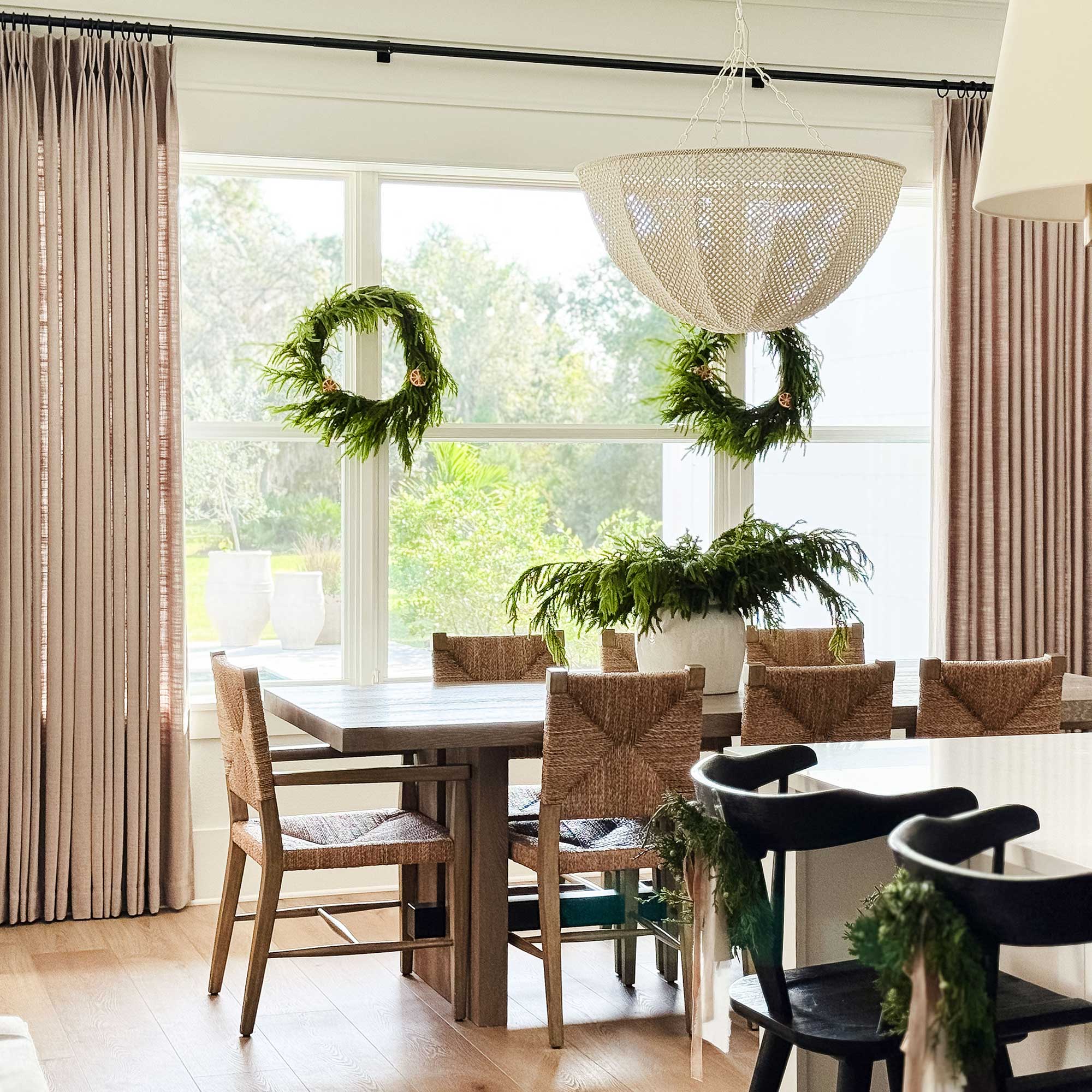 Elvonaeoly Linen Blend Curtains