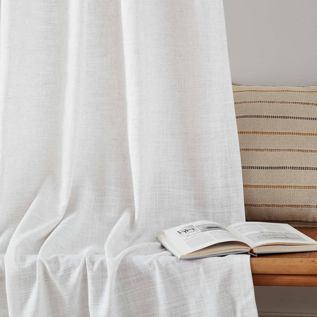 Elvonaeoly Linen Blend Curtains