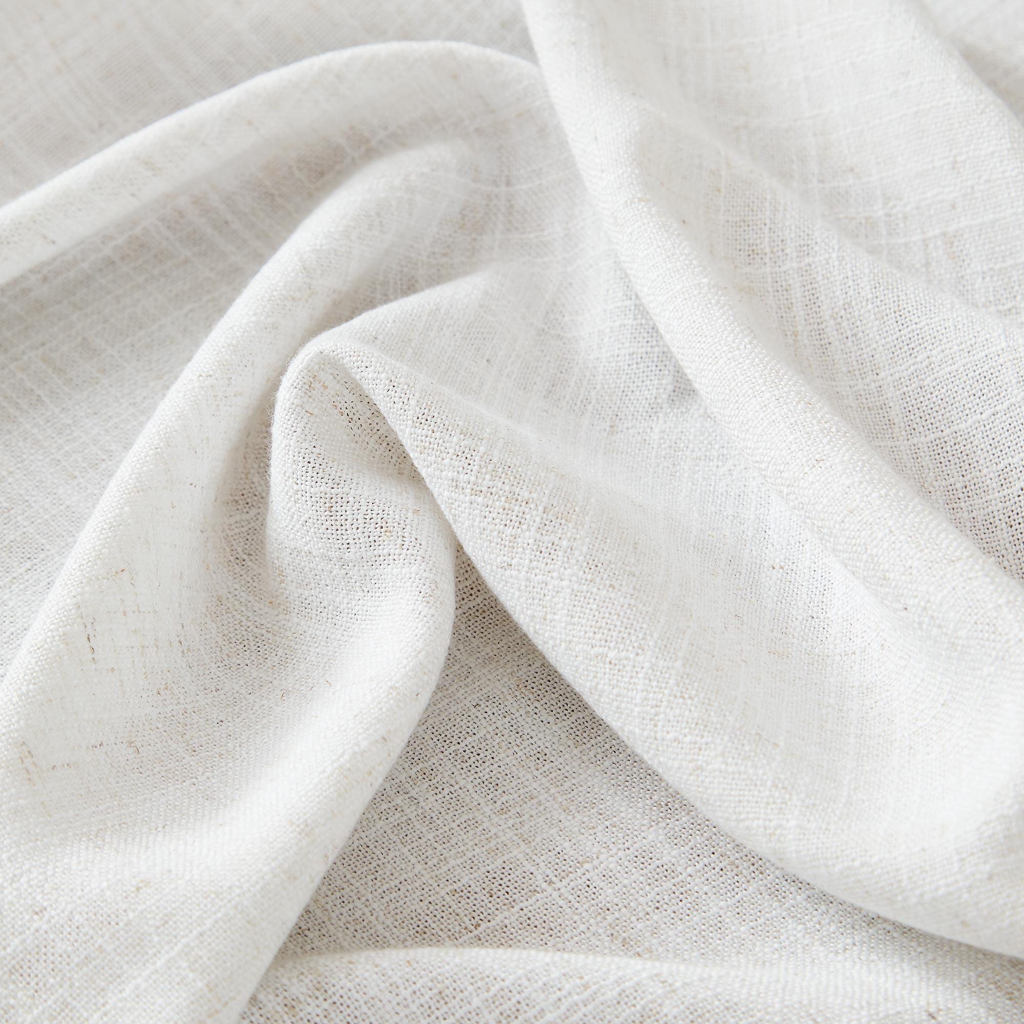 Elvonaeoly Linen Blend Curtains