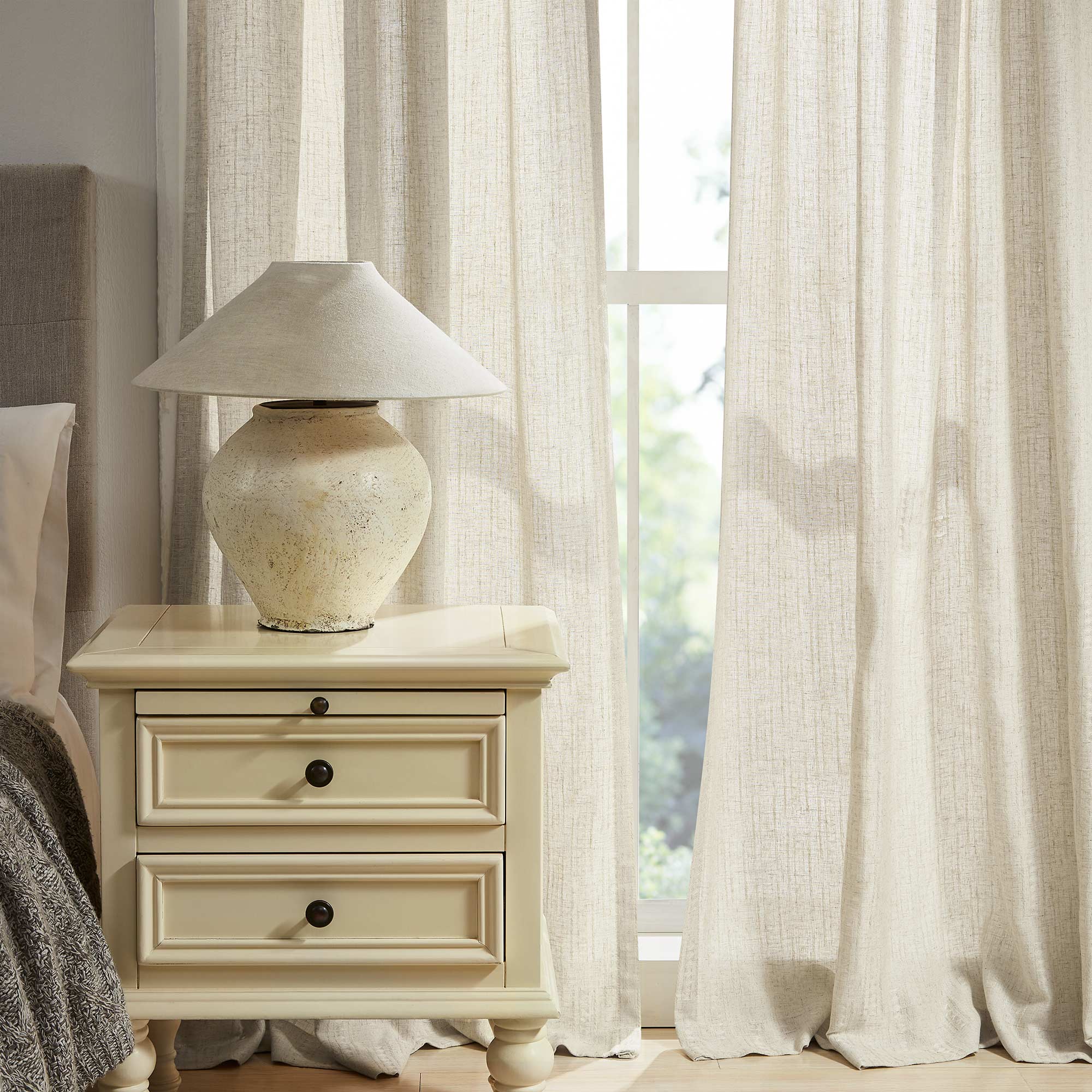 Elvonaeoly Bohemian Semi Sheer Curtains