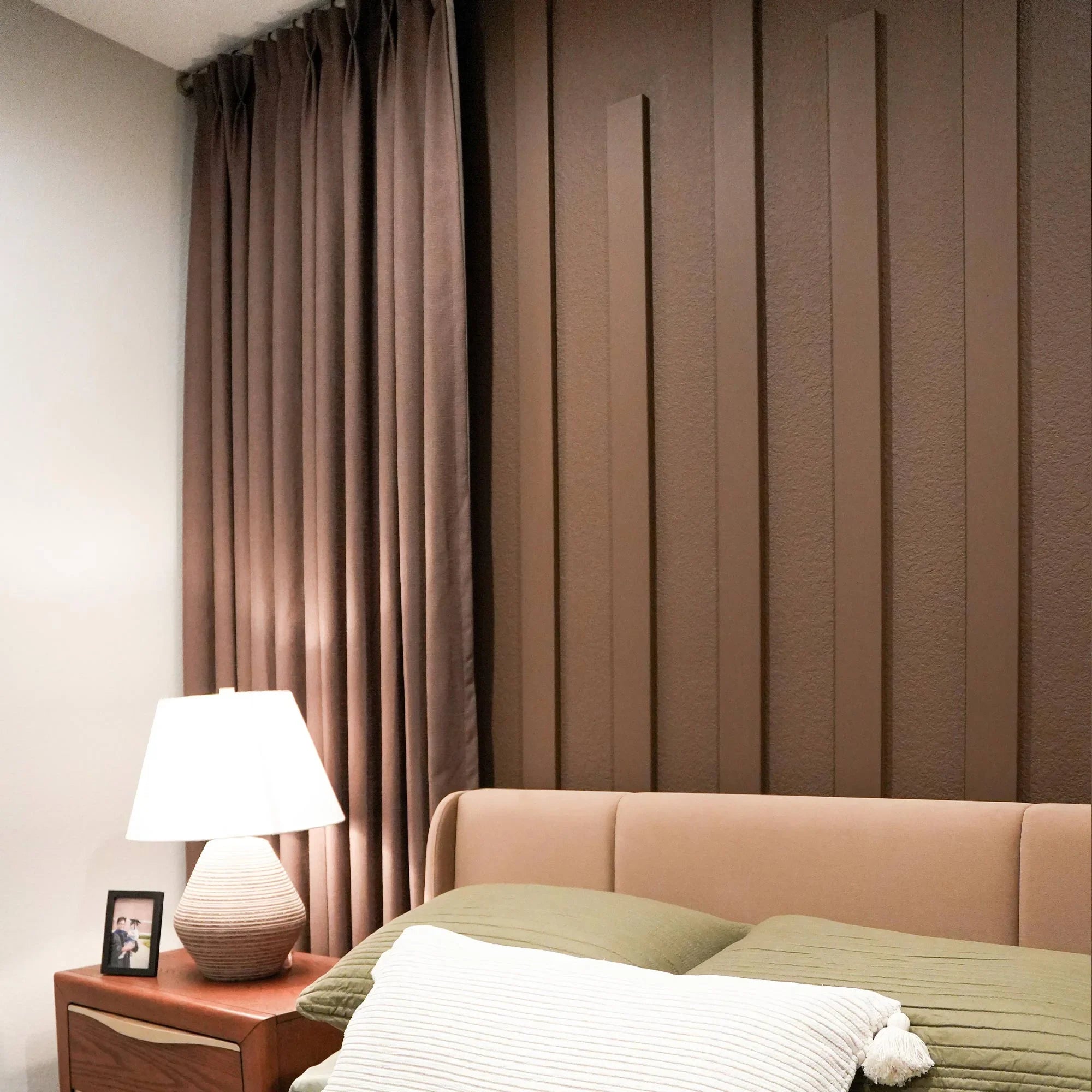 Elvonaeoly Cross Linen Texture Curtains