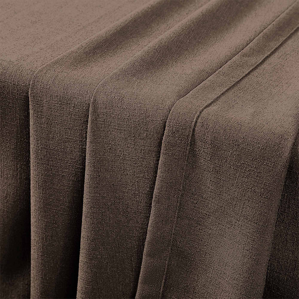 Elvonaeoly Cross Linen Texture Curtains