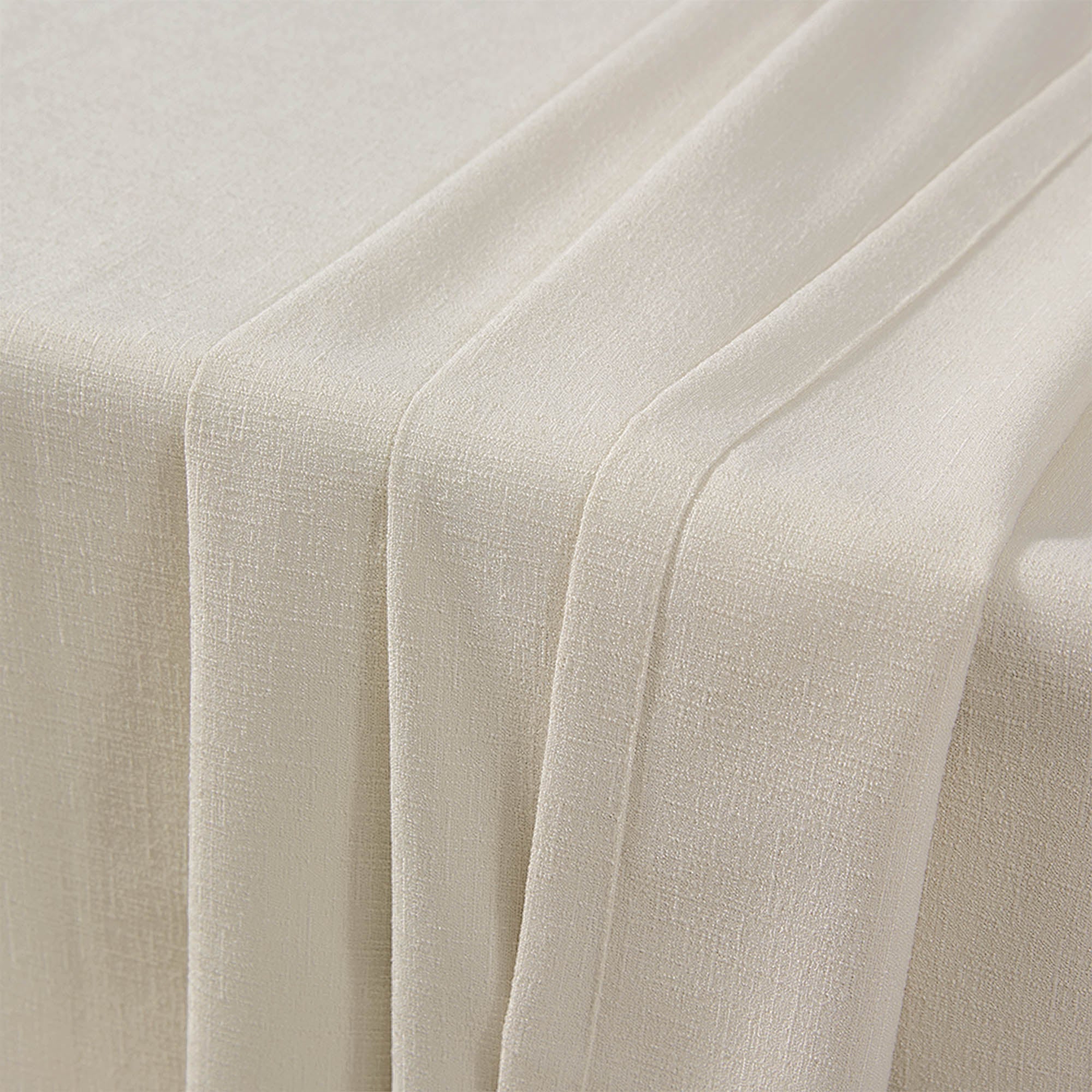 Elvonaeoly Cross Linen Texture Curtains