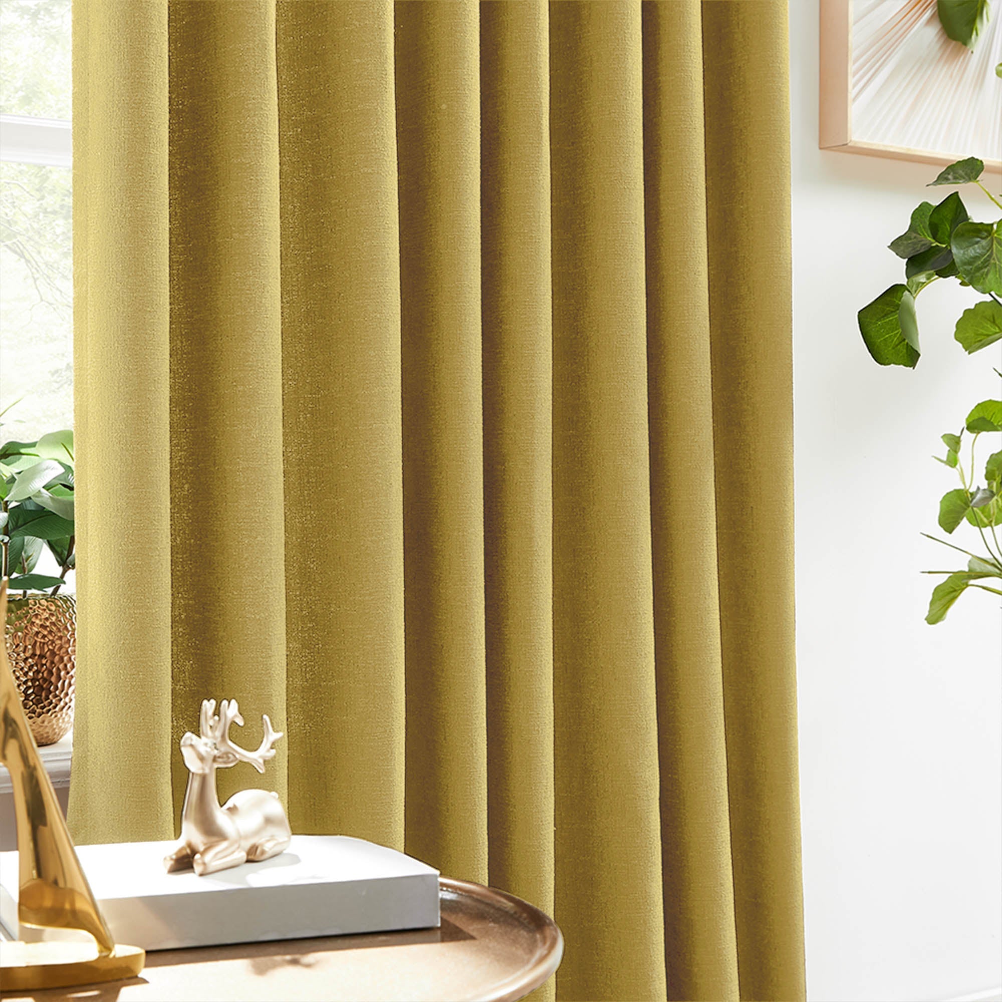 Elvonaeoly Cross Linen Texture Curtains