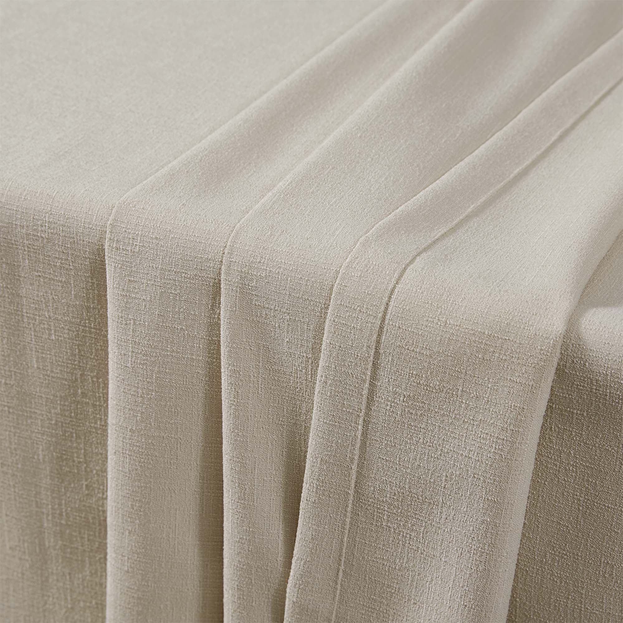 Elvonaeoly Cross Linen Texture Curtains