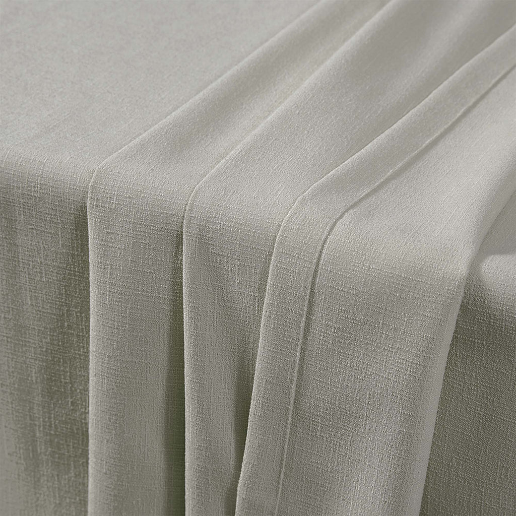 Elvonaeoly Cross Linen Texture Curtains