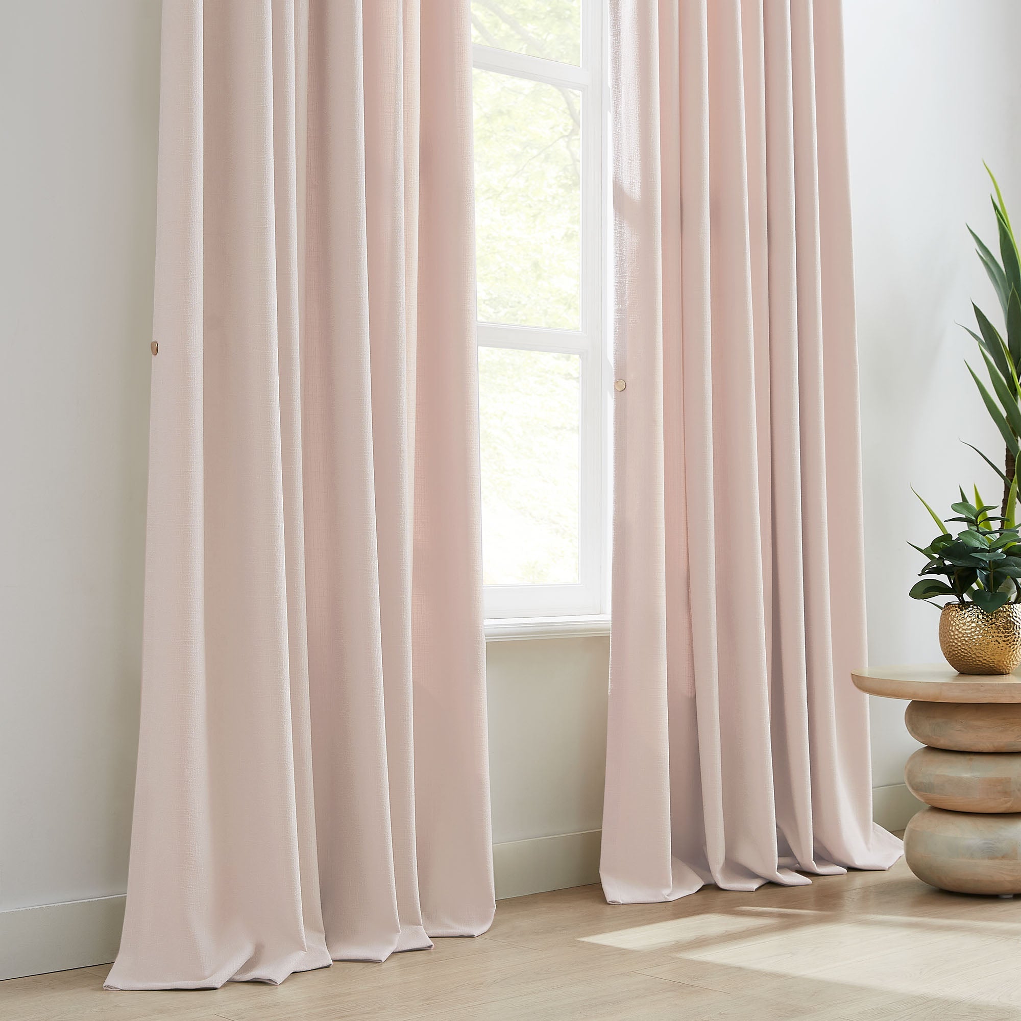 Elvonaeoly Cross Linen Texture Curtains