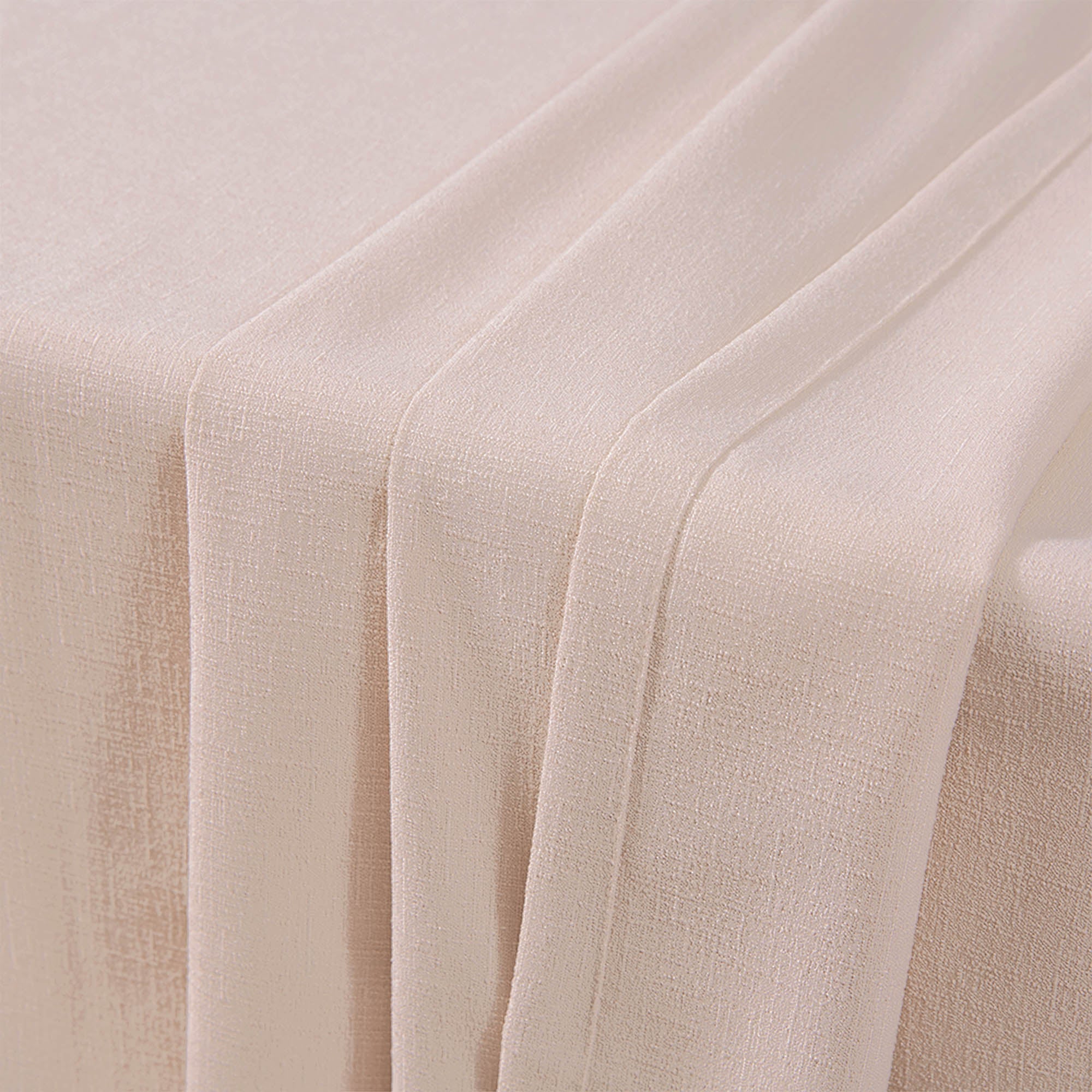 Elvonaeoly Cross Linen Texture Curtains
