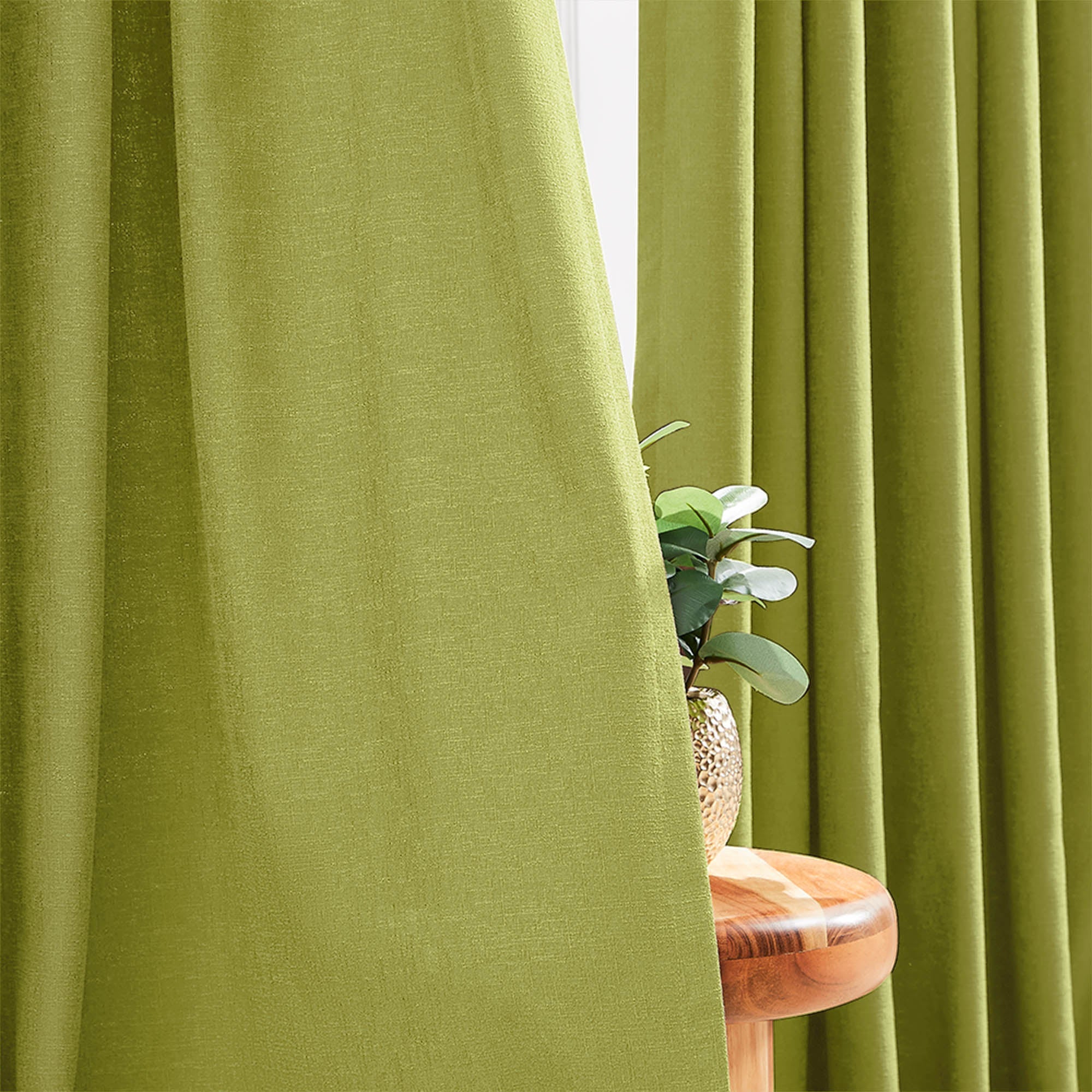 Elvonaeoly Cross Linen Texture Curtains