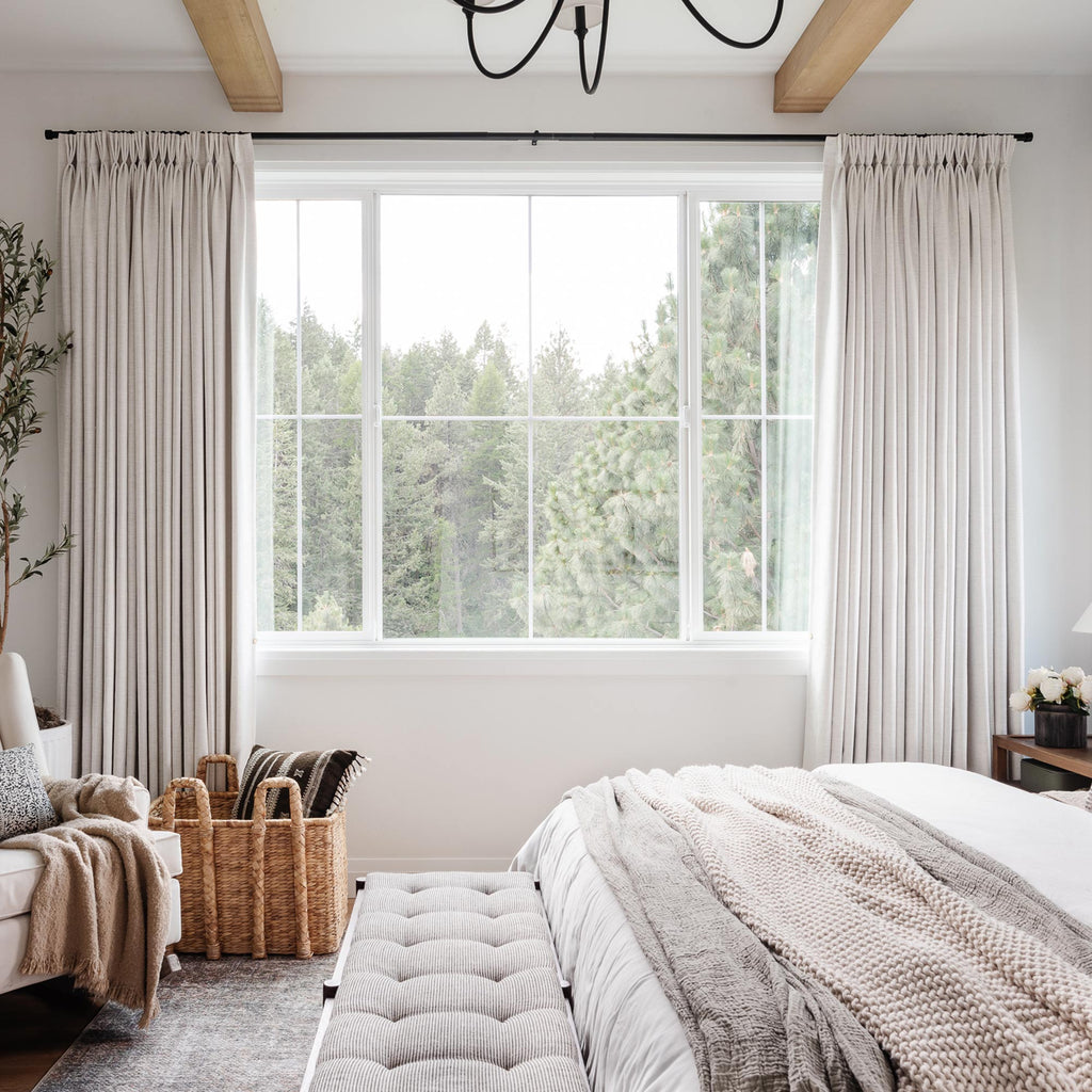 Elvonaeoly Heavyweight Linen Curtains