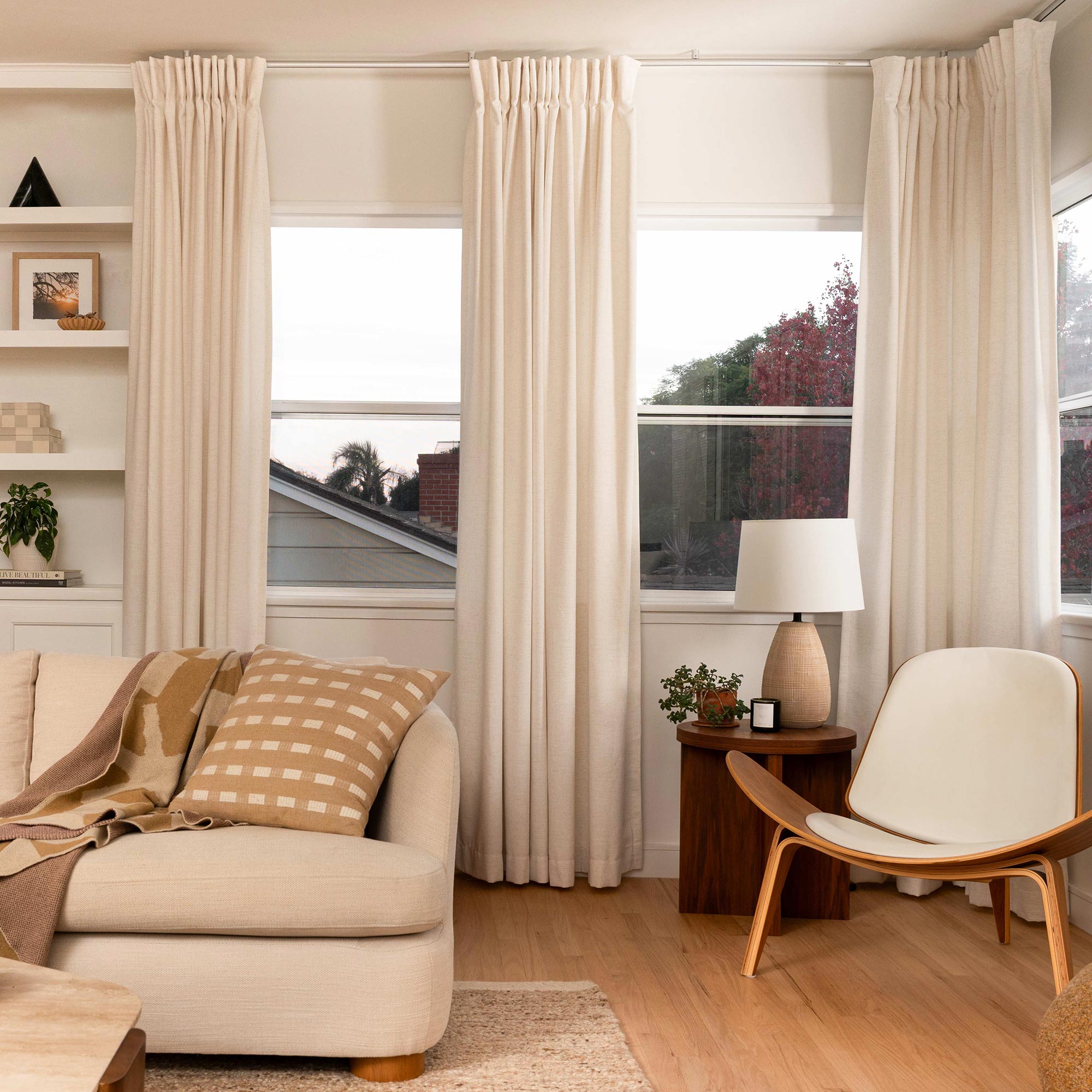 Elvonaeoly Heavyweight Linen Curtains