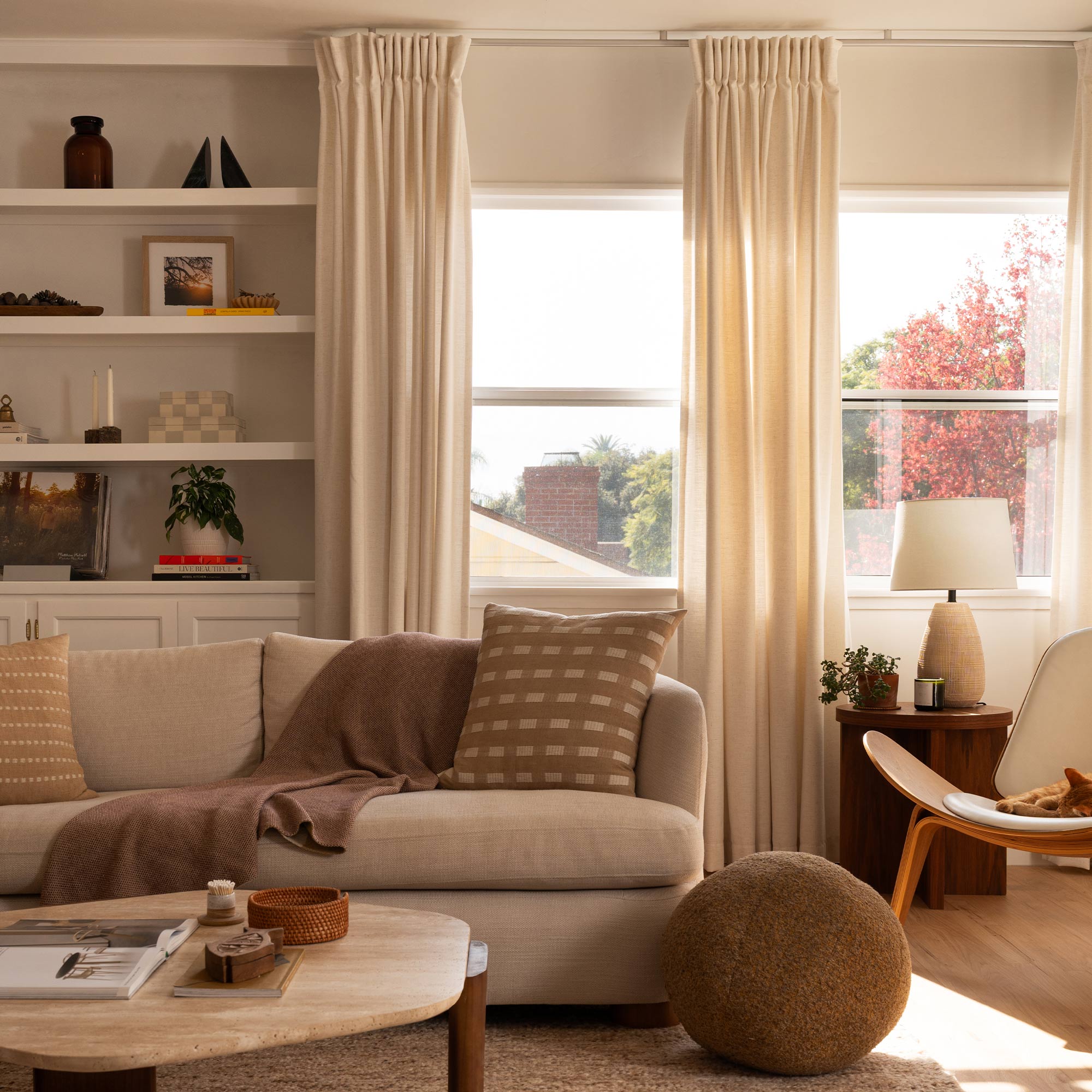 Elvonaeoly Heavyweight Linen Curtains