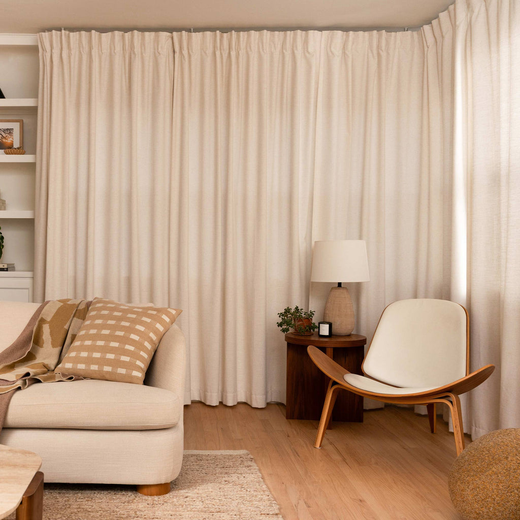Elvonaeoly Heavyweight Linen Curtains