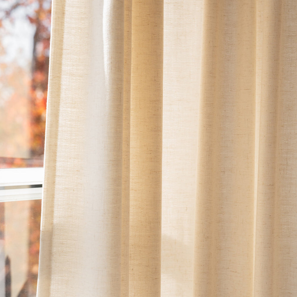 Elvonaeoly Heavyweight Linen Curtains