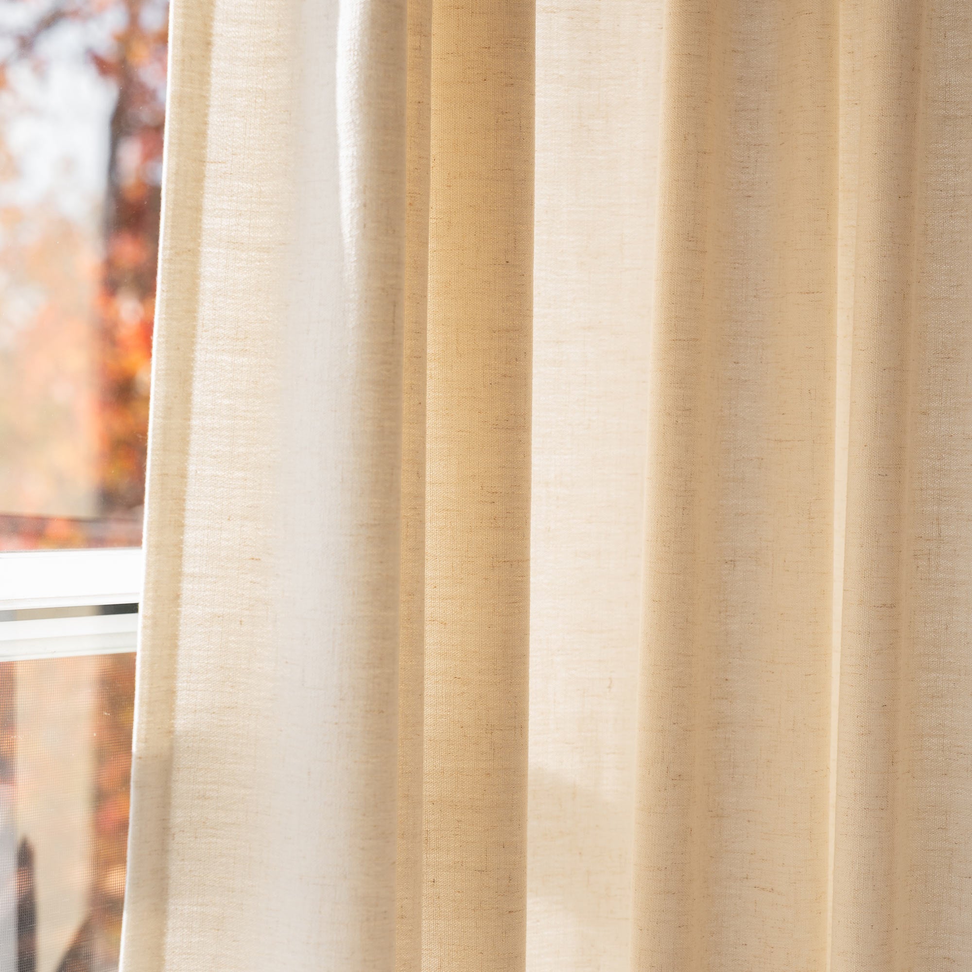 Elvonaeoly Heavyweight Linen Curtains