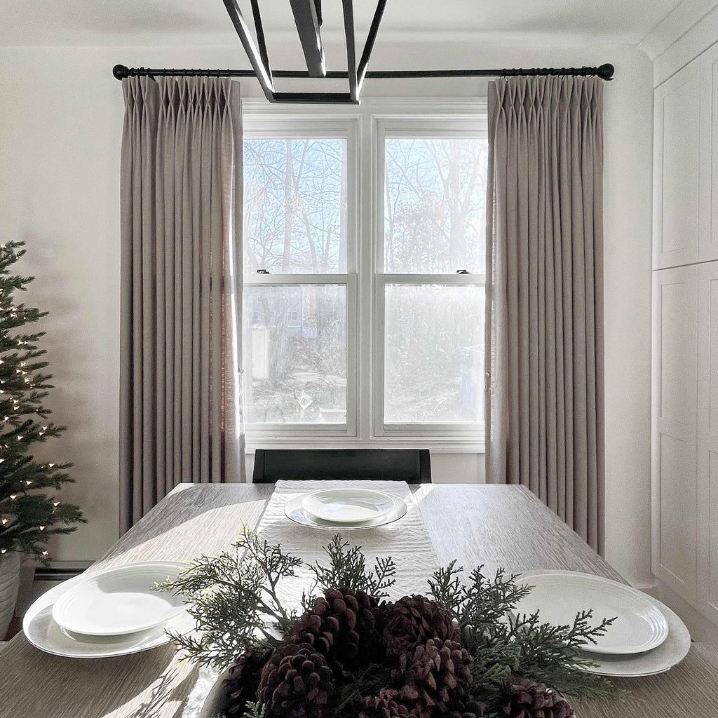 Elvonaeoly Heavyweight Linen Curtains