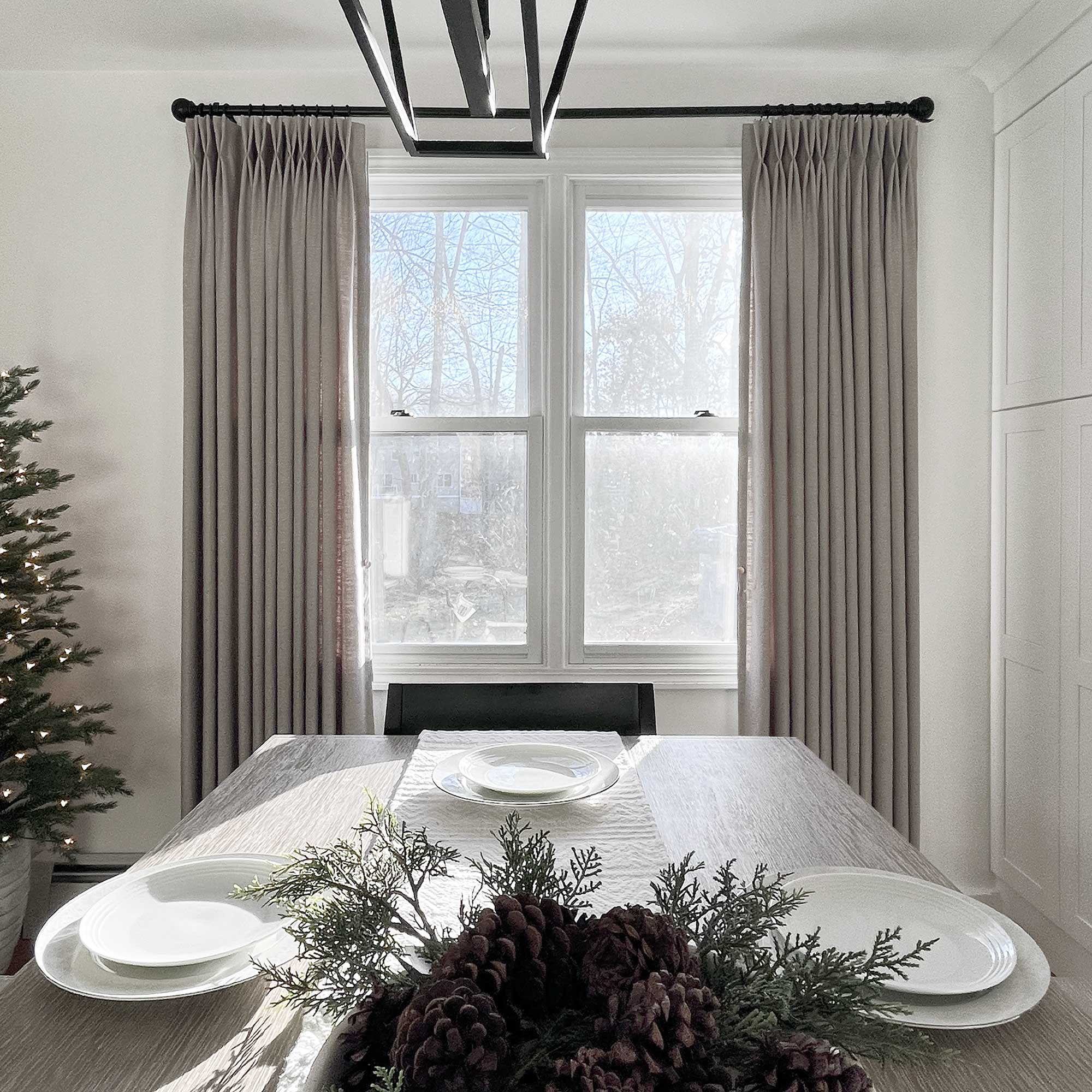 Elvonaeoly Heavyweight Linen Curtains