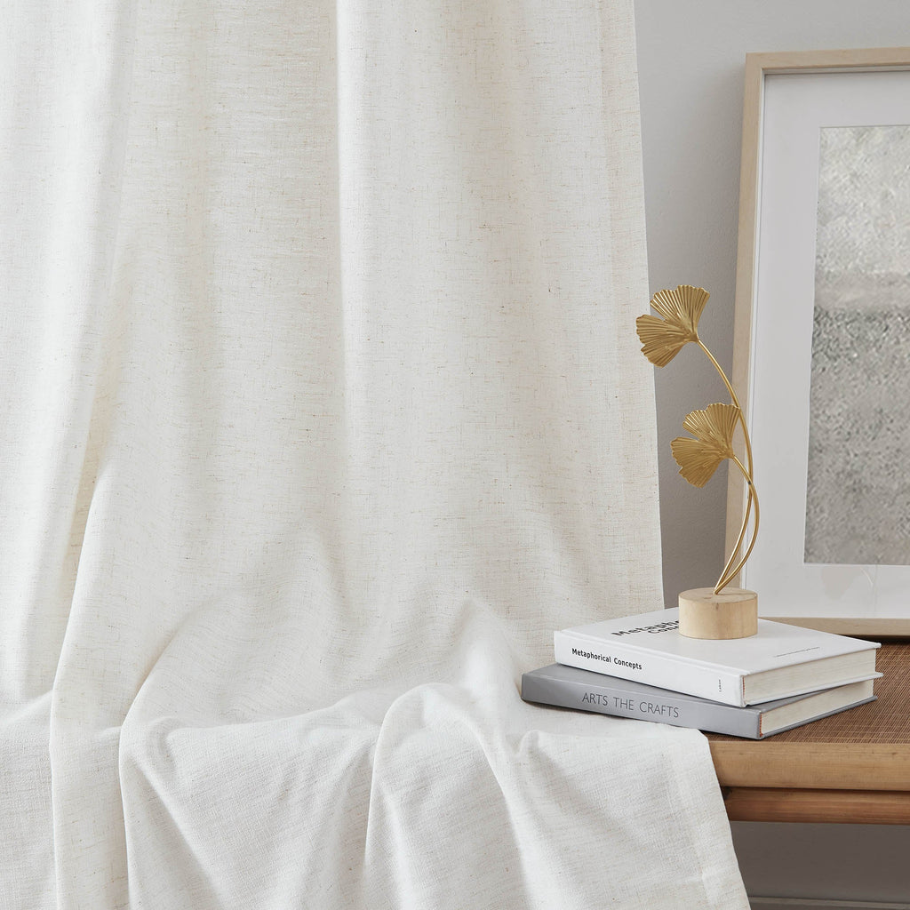 Elvonaeoly Heavyweight Linen Curtains