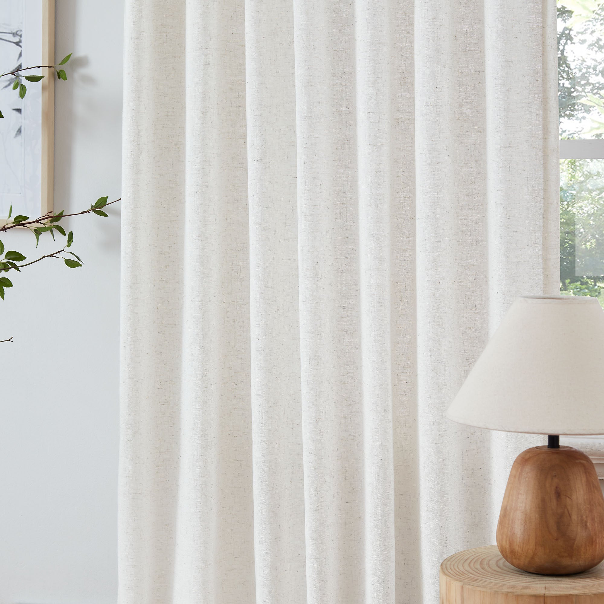 Elvonaeoly Heavyweight Linen Curtains
