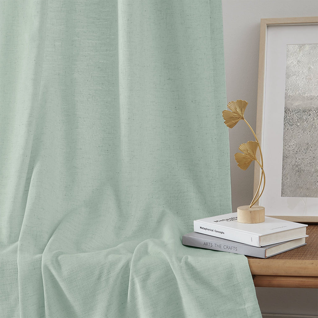 Elvonaeoly Heavyweight Linen Curtains