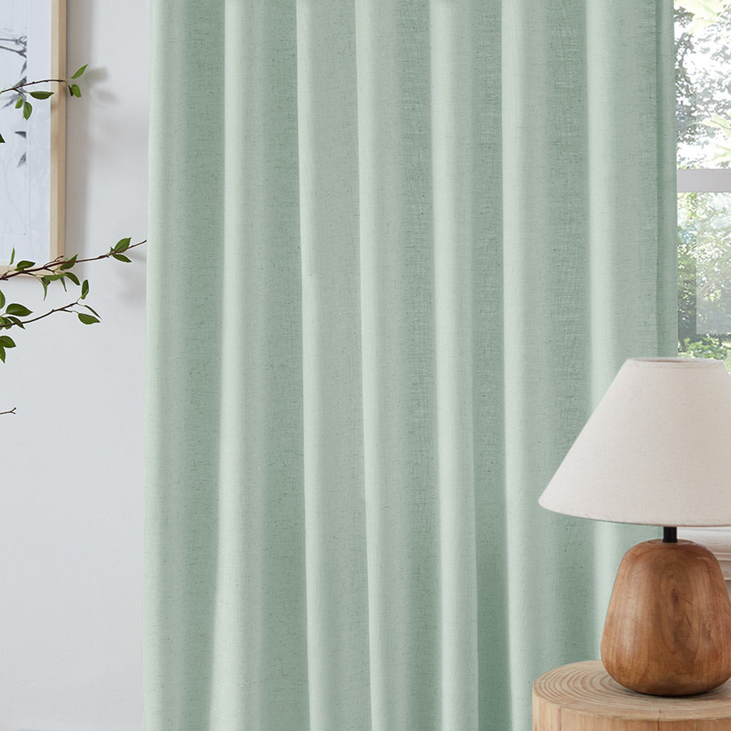 Elvonaeoly Heavyweight Linen Curtains