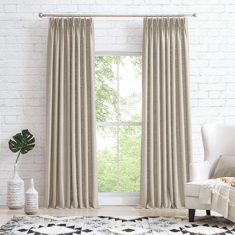 Elvonaeoly Heavyweight Linen Curtains