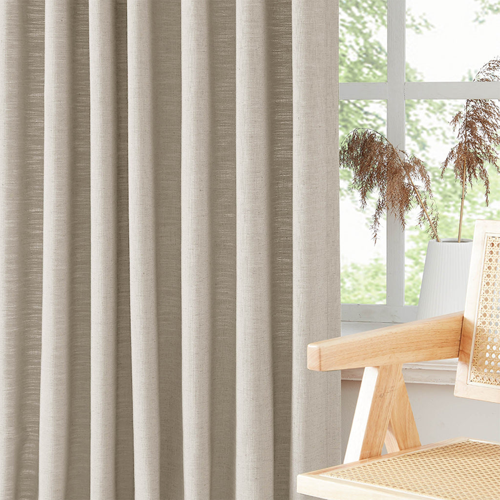 Elvonaeoly Heavyweight Linen Curtains