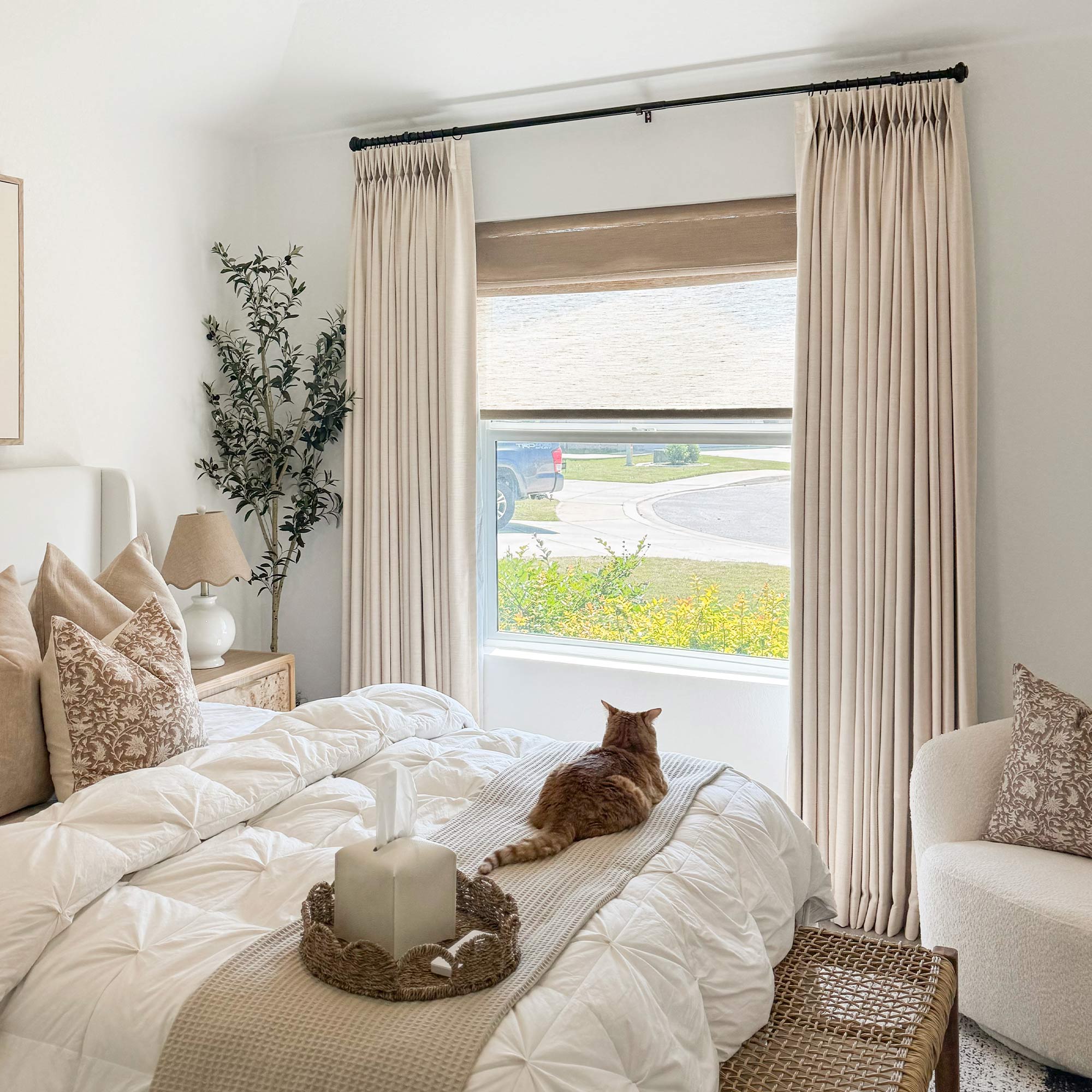 Elvonaeoly Heavyweight Linen Curtains