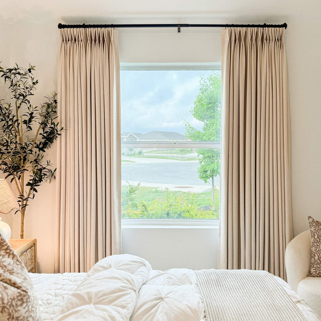 Elvonaeoly Heavyweight Linen Curtains