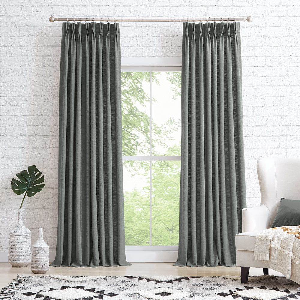 Elvonaeoly Heavyweight Linen Curtains