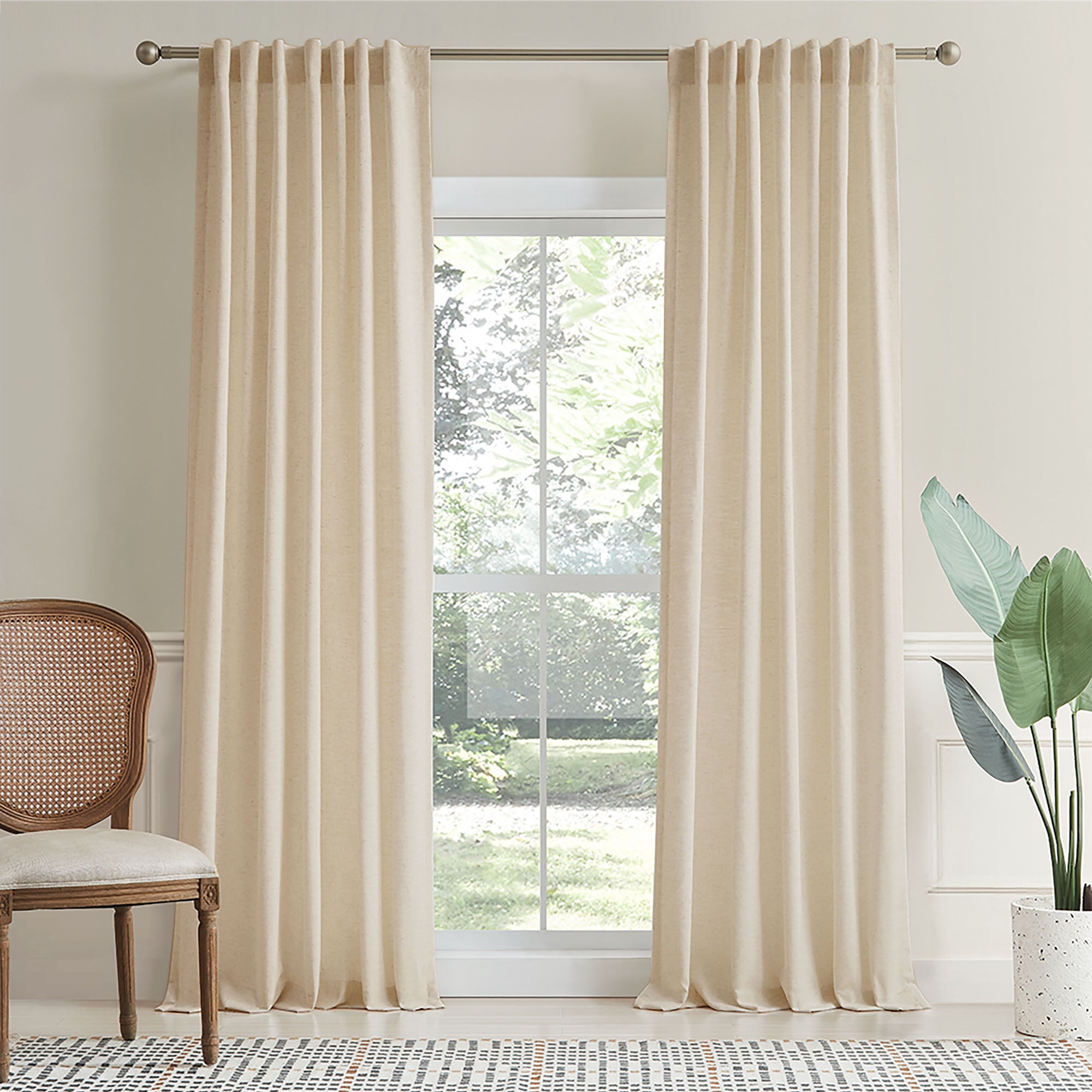 Elvonaeoly Heavyweight Linen Curtains