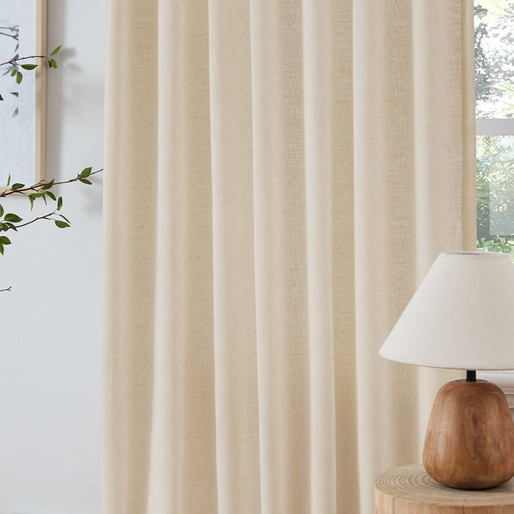 Elvonaeoly Heavyweight Linen Curtains