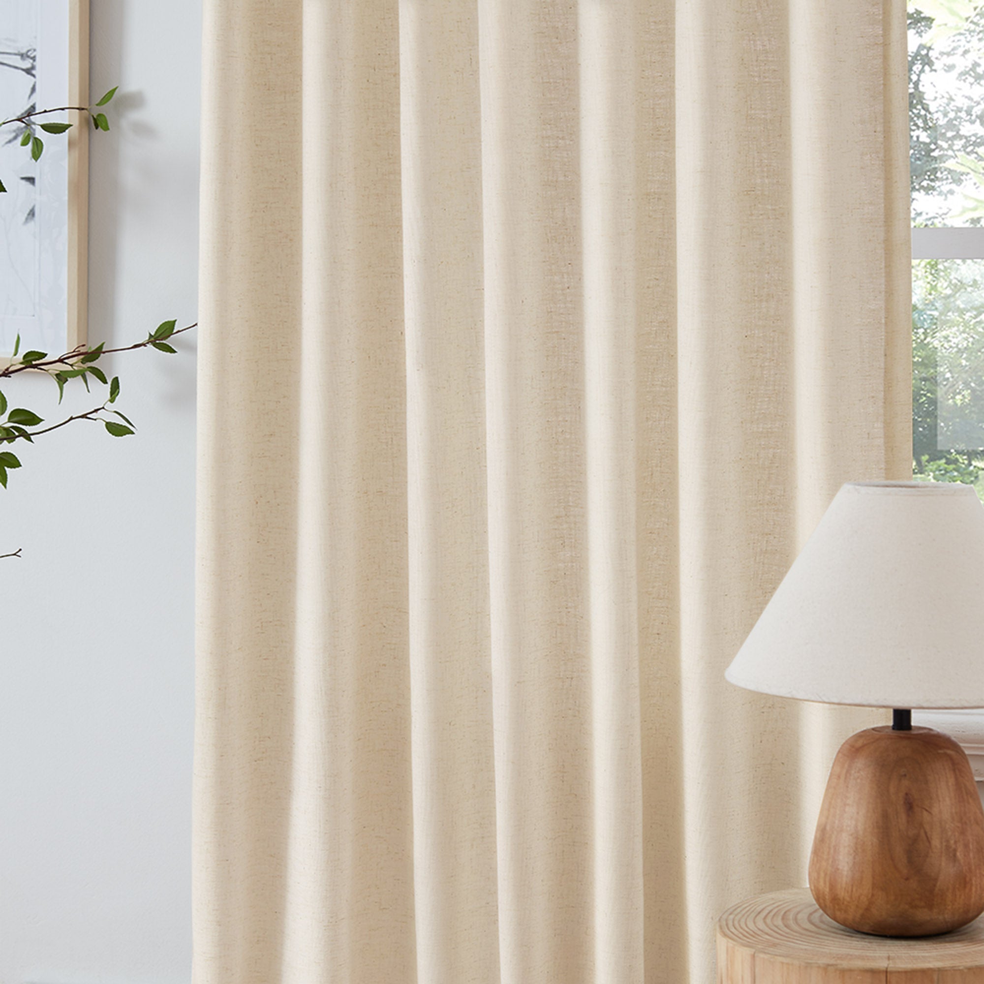 Elvonaeoly Heavyweight Linen Curtains
