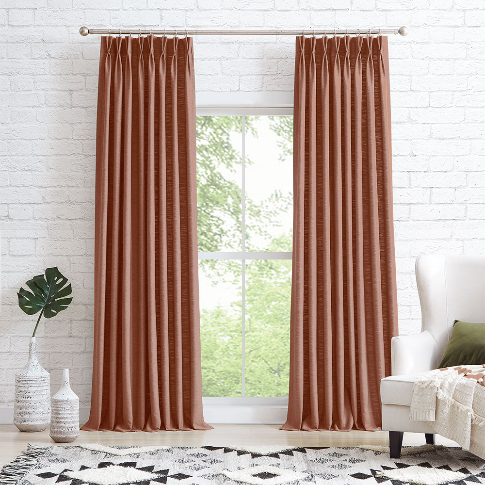 Elvonaeoly Heavyweight Linen Curtains